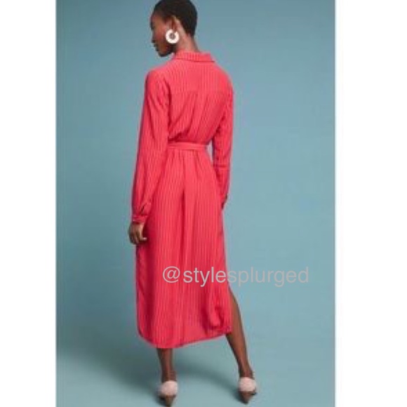 NWT⭐️Top Rated⭐️ANTHRO Cudrey Shirtdress size XS - Picture 2 of 8